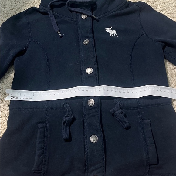Abercrombie & Fitch Navy Button-up Hoodie - Picture 6 of 7